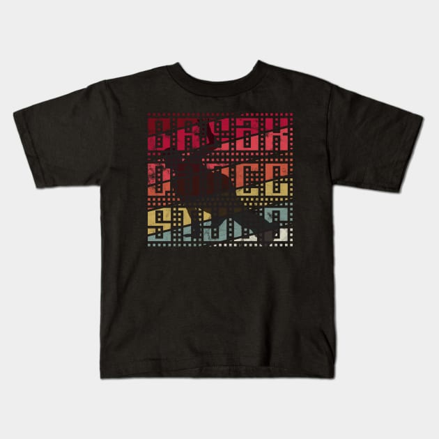 Breakdance Vintage Kids T-Shirt by Rayrock76